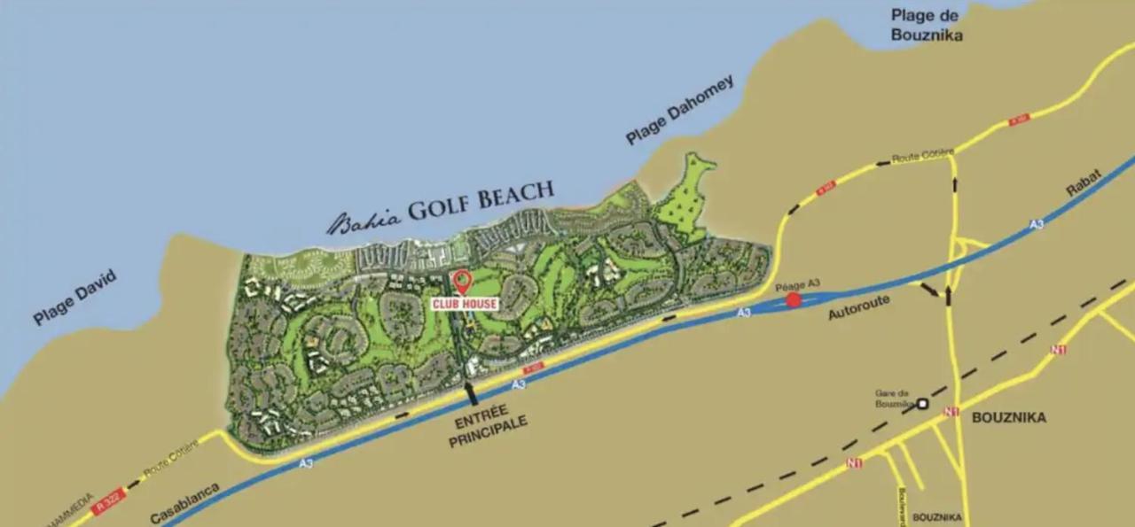 Aprt Bahiagolf Beach Bouznika, Residence Front Mer 外观 照片